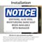 Signmission SOOTHING Aloe VERA Moisturizing Hand Soap, 24 in W x Rectangle, Vinyl Decal OS-2PACK-NS-D-1824-L-18369 - alternate 5
